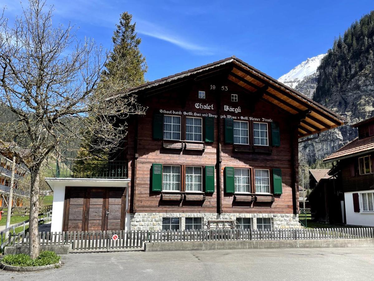 Familienferien Im Chalet Baergli Кандерштег Экстерьер фото
